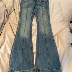 Free People Flare Jeans in Classic Blue